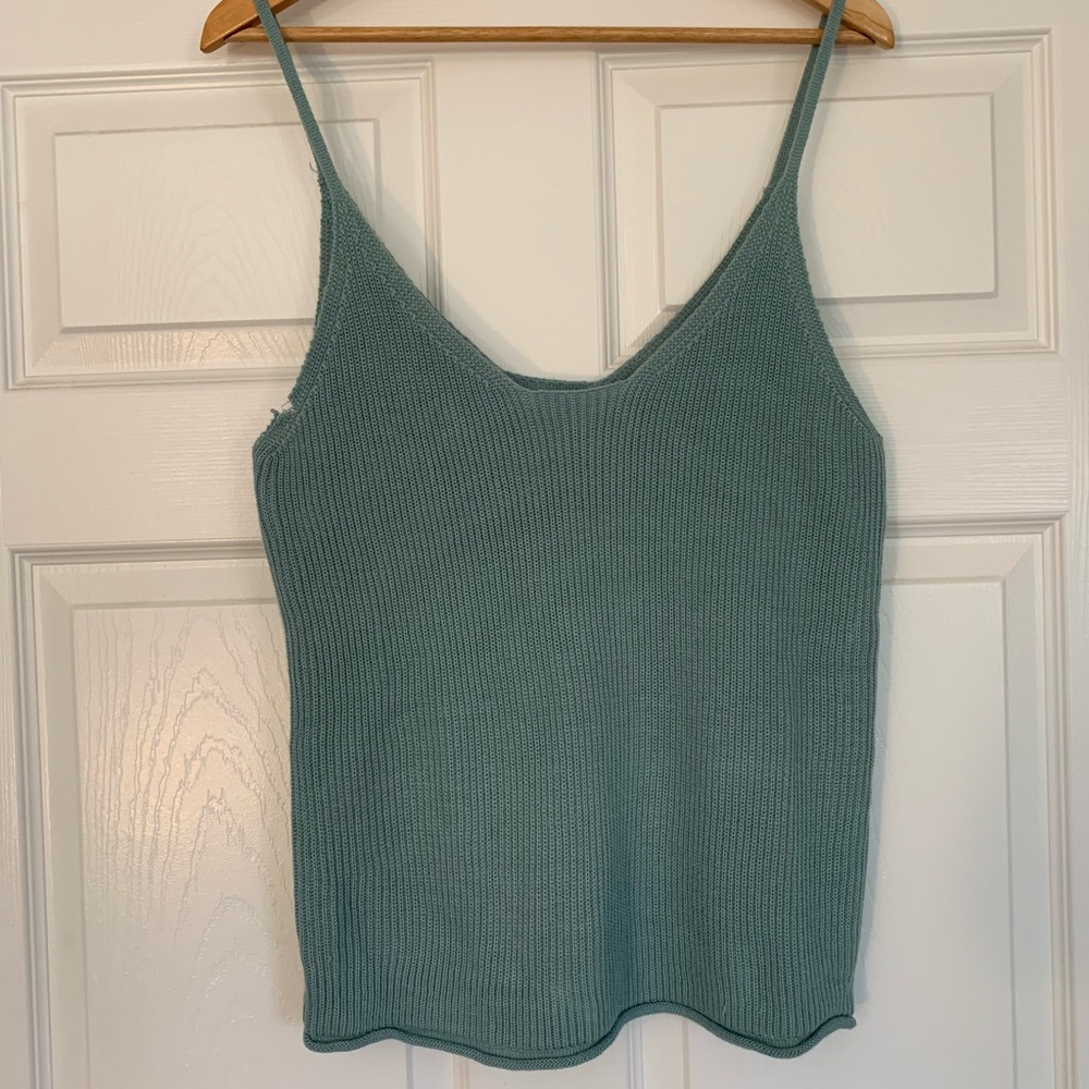 Cotton Emporium Blue Wave Sweater Tank